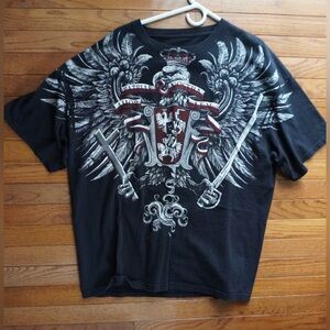 Men's Black Graphic T-Shirt